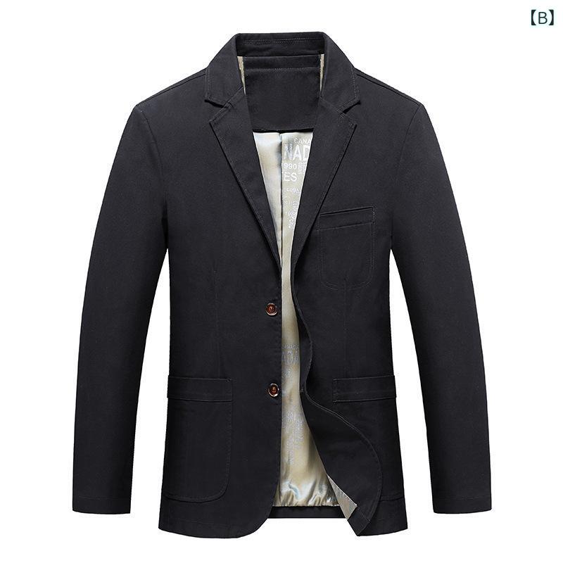 ジャケット 男性用 デニムジャケット ウォッシュ加工 コットン テーラードジャケット ミリタリー カーキ ブラック ネイビー M L XL 2XL 3XL 4XL