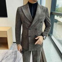 スーツ メンズ 男性用 コーデュロイ シングルブレスト 無地 ビジネス フォーマル 冬 グレー ブラウン