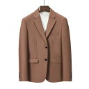 スーツ メンズ 男性用 スリムフィット カジュアル フォーマル 無地 韓国 長袖 ジャケット トップス 杏色 ブラック カーキ ネイビー コーヒー色 S M L XL 2L 3L 4L 5L(x2)