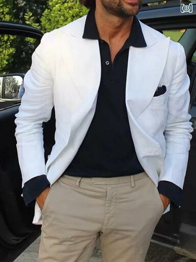 スーツ メンズ 男性用 ブリティッシュ カジュアル 格子柄 長袖 テーラードジャケット アウター 耐摩耗 通気