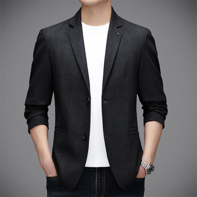 スーツ メンズ 男性用 ジャケット テーラードジャケット 春秋 シニア 紳士服 カジュアル 無地 黒 紺