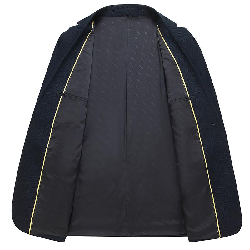 スーツ メンズ 男性用 テーラードジャケット ビジネス カジュアル スリムフィット ポリエステル 無地 春秋 ダークネイビー ダークグレー