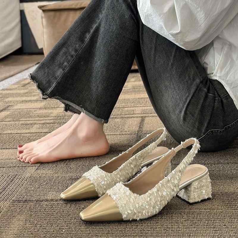 パンプス レディース 靴 ローヒール ポインテッドトゥ チャンキーヒール バレエシューズ PUレザー 春夏 黒 ブラック 白 オフホワイト ピンク 通勤 普段使い デート