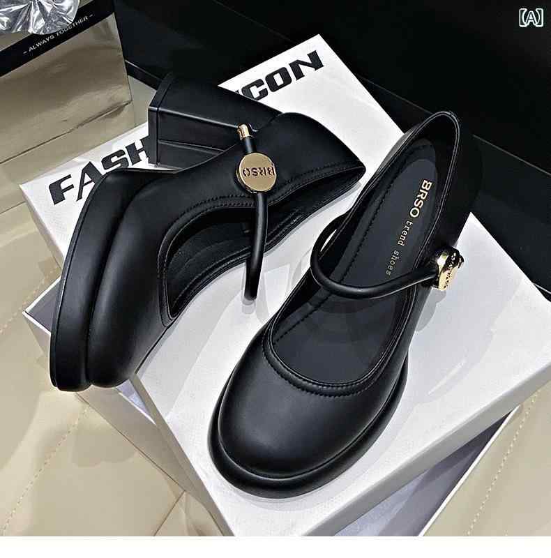 パンプス レディース マリージェーン 太ヒール ラウンドトゥ ハイヒール ストラップ 無地 春夏 秋冬 ブラック 黒 ベージュ系 大きいサイズ 痛くなりにくい 歩きやすい かわいい PU 普段使い