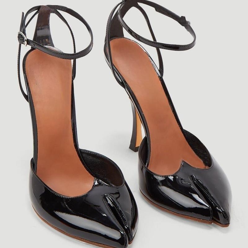 パンプス レディース ポインテッドトゥ ハイヒール ピンヒール パーティー シューズ スティレットヒール 無地 ブラック 春夏(x2)