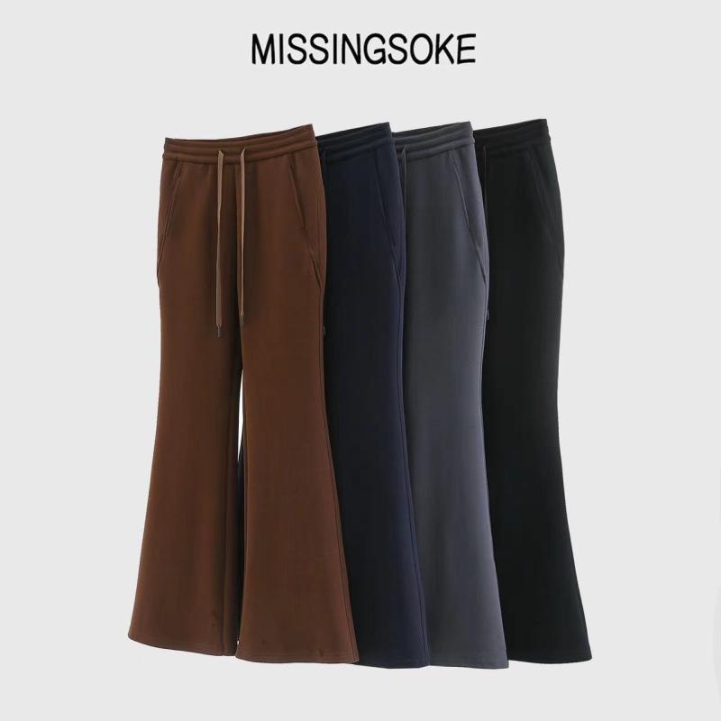 パンツ レディース ヨガ風 大喇叭型 高弾性 美脚効果 ミラード色 コットン グレー 黒 紺色 高腰 通勤 ..