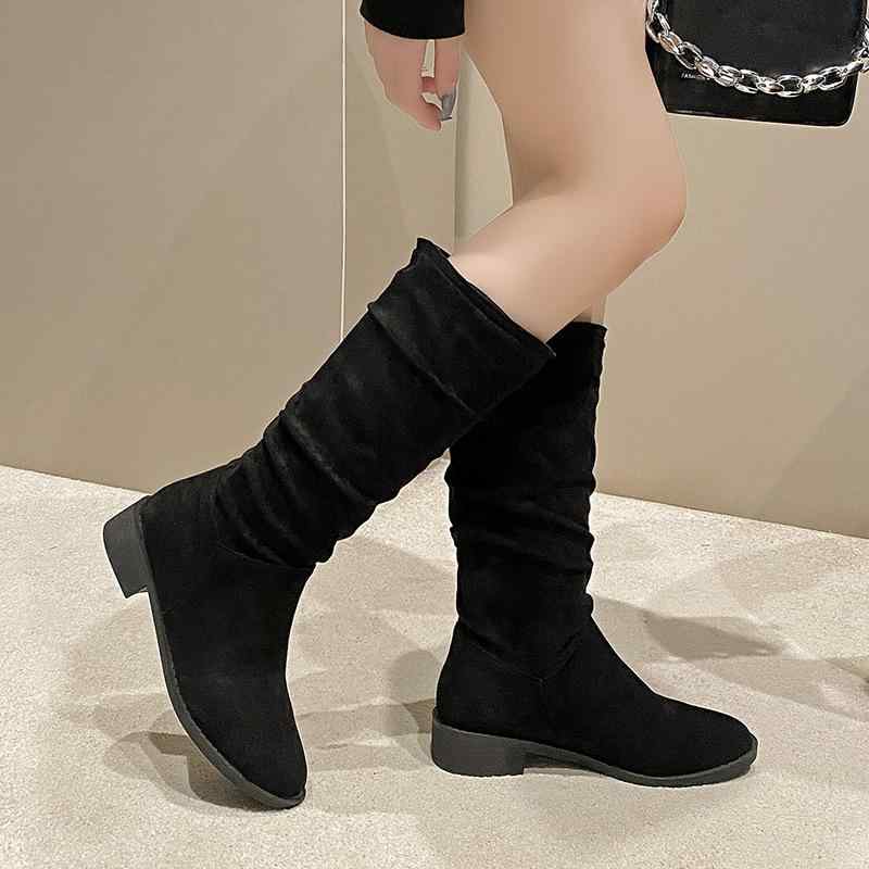 ブーツ レディース ロングブーツ ウェスタンブーツ エンジニアブーツ スタックヒール ハイカット 防水 ..