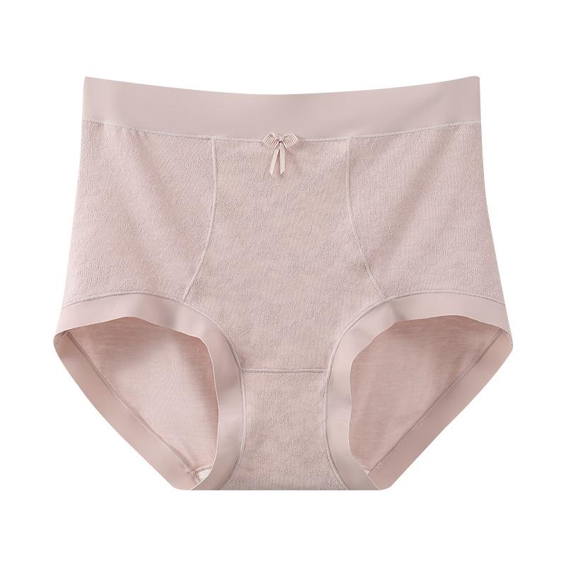 ショーツ レディース 高腰 レース モーダル ブリーフ 無縫製 ショートパンツ チーズホワイト クラシッ..