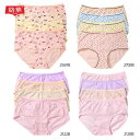 ショーツ レディース 女性用 綿 コットン 通気性 中腰 花柄 花柄プリント スタンダードショーツ ボックスショーツ M L XL 2L 3L(x3)