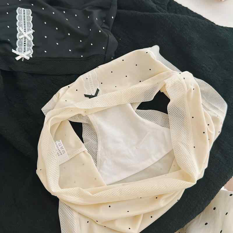 ショーツ レディース 接触冷感 ボクサーパンツ風 ドット柄 再生繊維 かわいい 下着 インナー 女性用 ミ..