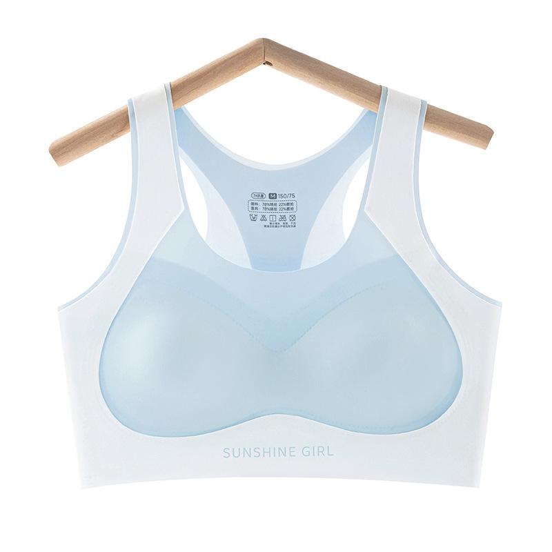 ブラジャー &amp; キャミソール キッズ ジュニア スポブラ スポーツブラ 中学生 高校生 女の子 女の子 ..
