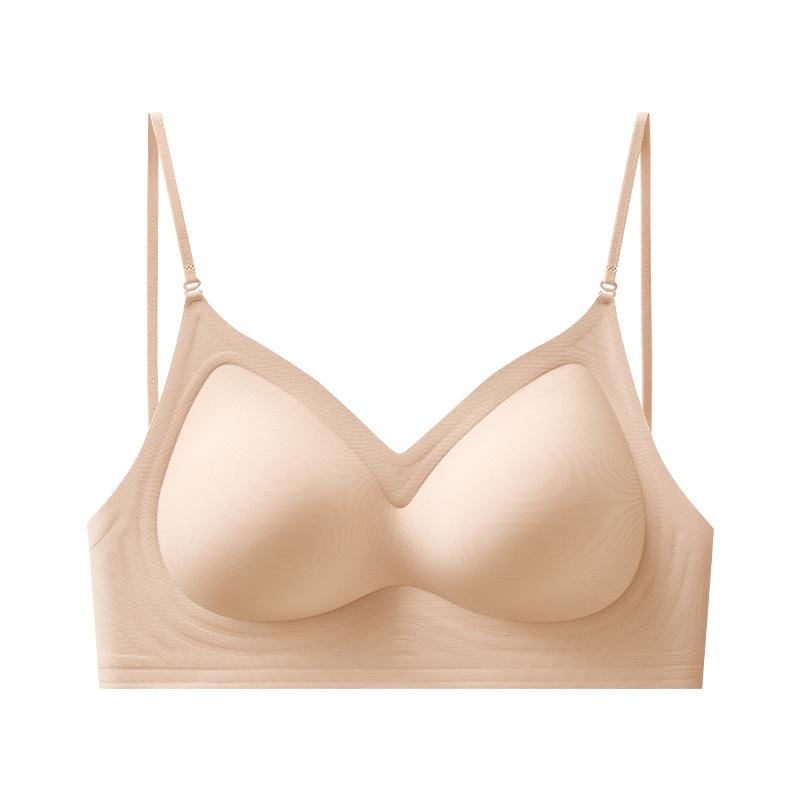 ブラジャー レディース 小胸 盛れる Uネック インナー チューブトップ ストラップレス バックレス 背中開き 見せブラ 無地 響かない シンプル ベージュ ブラック
