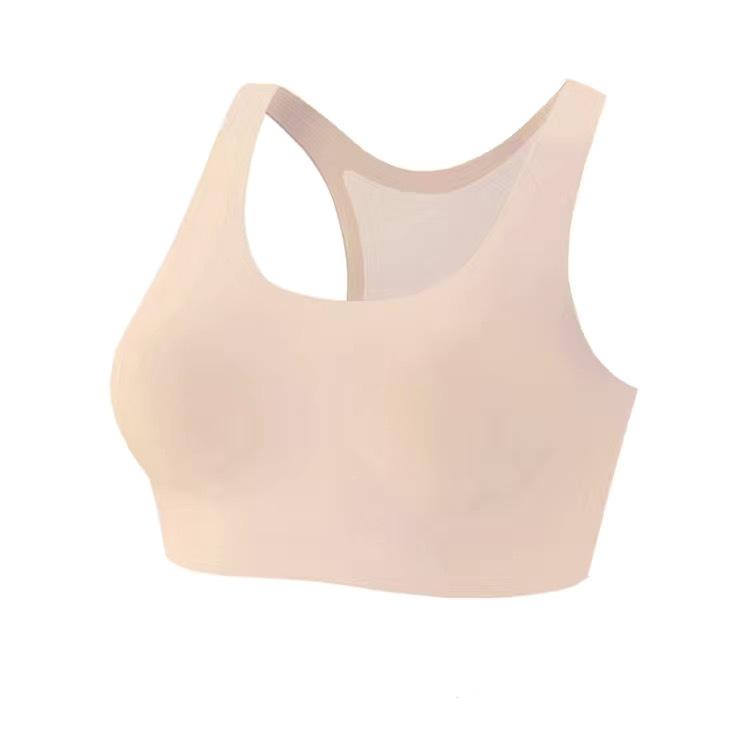 ブラジャー & キャミソール キッズ 女の子 スポーツブラ ジュニア ティーンエイジャー スポブラ 中学生 高校生 薄手 全罩杯型 無鋼圈 定型 通気 美背 吸汗 走光防止 快適 肌色 白 藍色(x2)