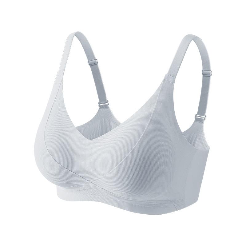 ブラジャー レディース 軽量ソフトな着け心地 バストアップ 寄せ上げ ワッフル生地 薄手カップ 肩紐ス..