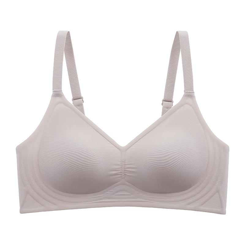 ブラジャー レディース 調整型 ソフトワイヤー 薄型 通気性 脇高 ずれにくい 3/4カップ 無地 ブラック ..