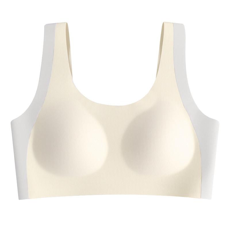 ブラジャー &amp; ショーツ レディース スポーツブラ スポブラ ノンワイヤーブラ 全罩杯 通気性 吸汗 ..