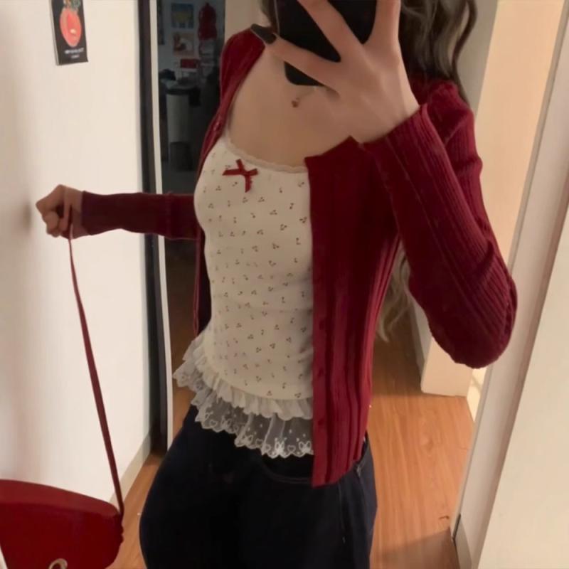 キャミソール レディース 白 レース タンクトップ ショート丈 コットン混紡 伸縮性 スリムフィット 文..