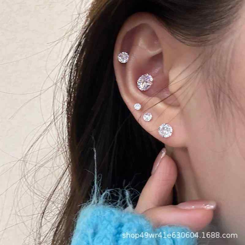 ピアス レディース S925 シルバー ジルコニア 水滴 星座 ハート 耳飾り 電気メッキ加工 キラキラ かわ..