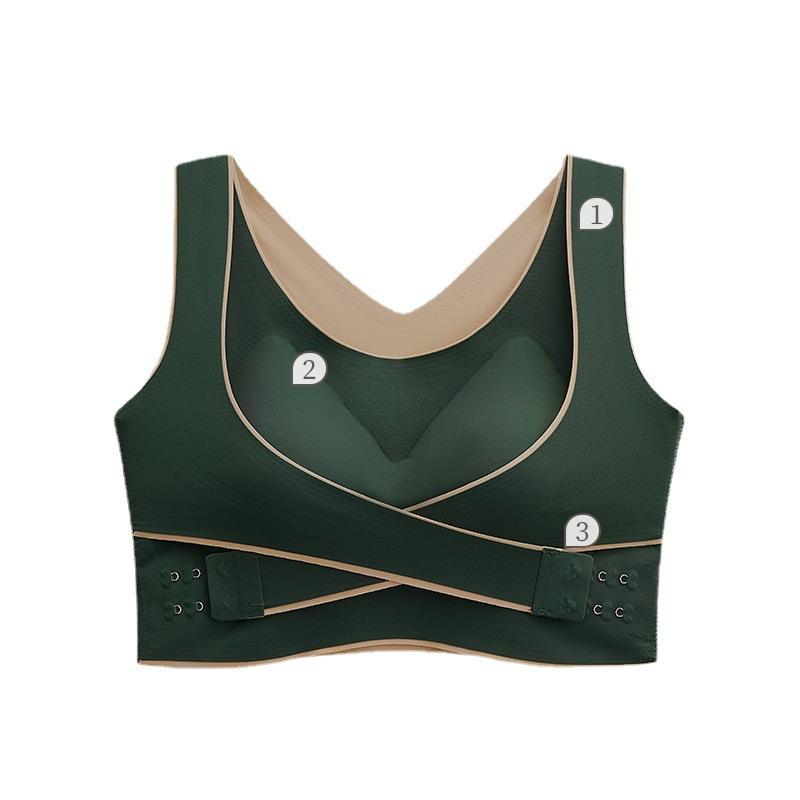 ブラジャー レディース 脇高 谷間メイク 無縫製 ノンワイヤー 接触冷感 薄手カップ 補正 寄せ上げ イン..