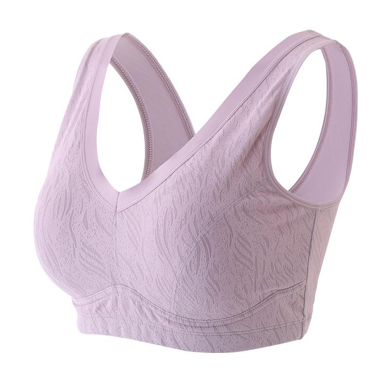 ブラジャー レディース ノンワイヤー 薄手 フルカップ スポーツブラ 背心式 ナイトブラ 無縫製 シーム..