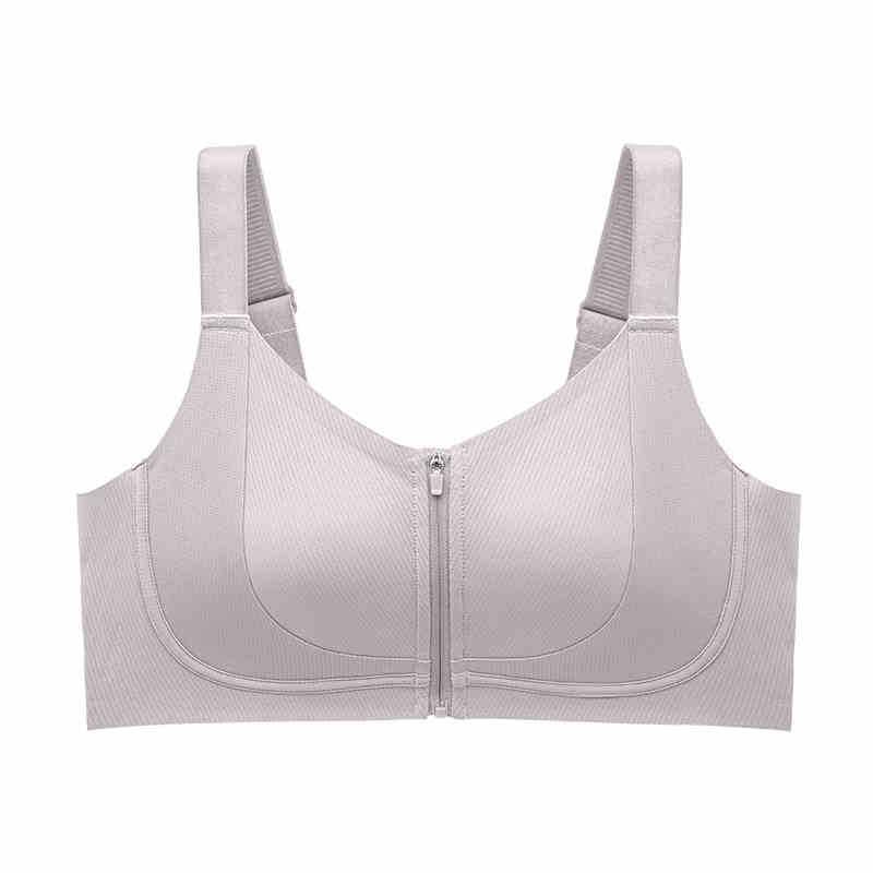 ブラジャー レディース スポーツブラ 薄手 揺れにくい 垂れ防止 大きな胸小さく見せる ベージュ グレー..