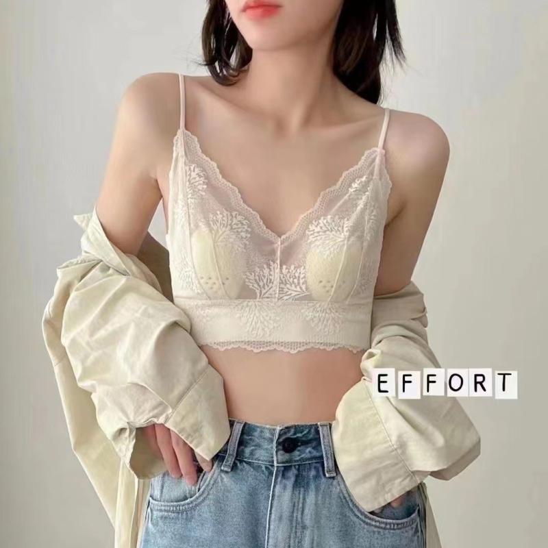 ブラジャー レディース レース チューブトップ 谷間メイク 薄型 ノンワイヤー ハーフトップ ブラトップ..