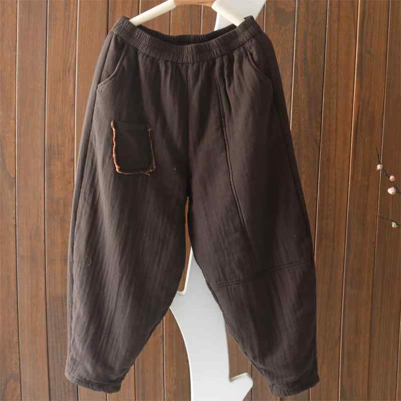 綿パンツ レディース 冬用 あったか 裏起毛 テーパードパンツ 防寒 ゆったり 暖パン リラックスパンツ ..