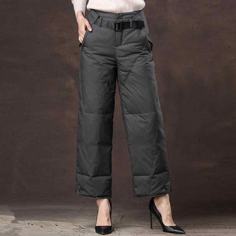 綿パンツ レディース 暖パン ワイドレッグパンツ 秋冬 高腰 伸縮性 ゆったり リラックス 普段使い ブラ..