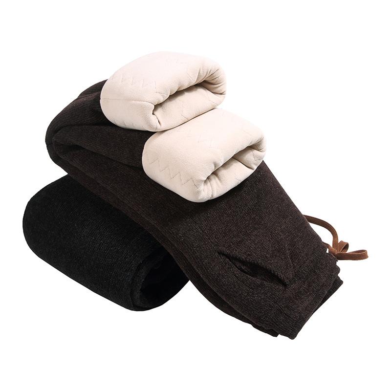 綿パンツ レディース 裏起毛 あったかパンツ 防寒 暖パン イージーパンツ ゴムウエスト ストレートパン..