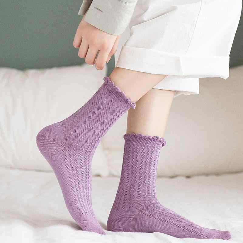 靴下 レディース 産褥ショーツ 産後 マタニティ コットン 混紡 ゆったり 大きいサイズ 高筒 春秋 防臭 摩擦防止 ホワイト ブラック ピンク系 グレー