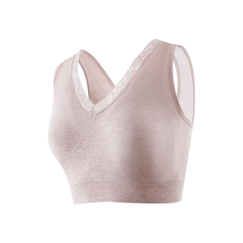 ブラジャー レディース 背中見せ インナー コットン ノンワイヤー ママ 女性 大きいサイズ バストアッ..