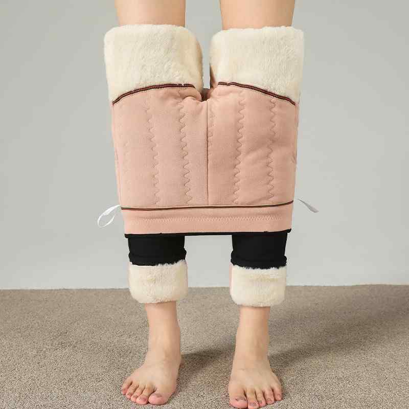 綿パンツ レディース 厚手 裏起毛 あったか レギンスパンツ スキニーパンツ ハイウエスト 黒 大きいサ..