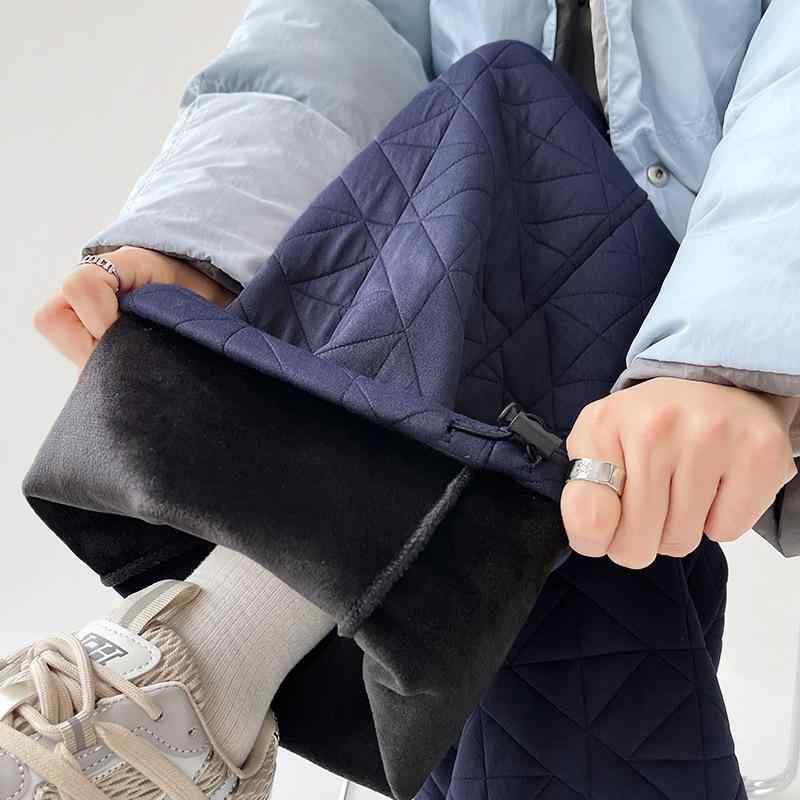 パンツ レディース 高見え キルティング ワイドレッグパンツ 裏起毛 防寒 あったか ストレートパンツ ズボン ボトムス S M L XL 米白 紺色 グレー ブラック