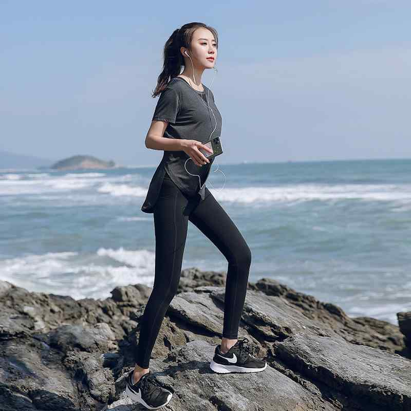 ヨガウェア レディース 大きいサイズ 春夏 運動着 セットアップ 速乾 スポーツウェア 100kg対応 ランニングウェア ジム トレーニングウェア 婦人服 ピンク系 ブラック パープル