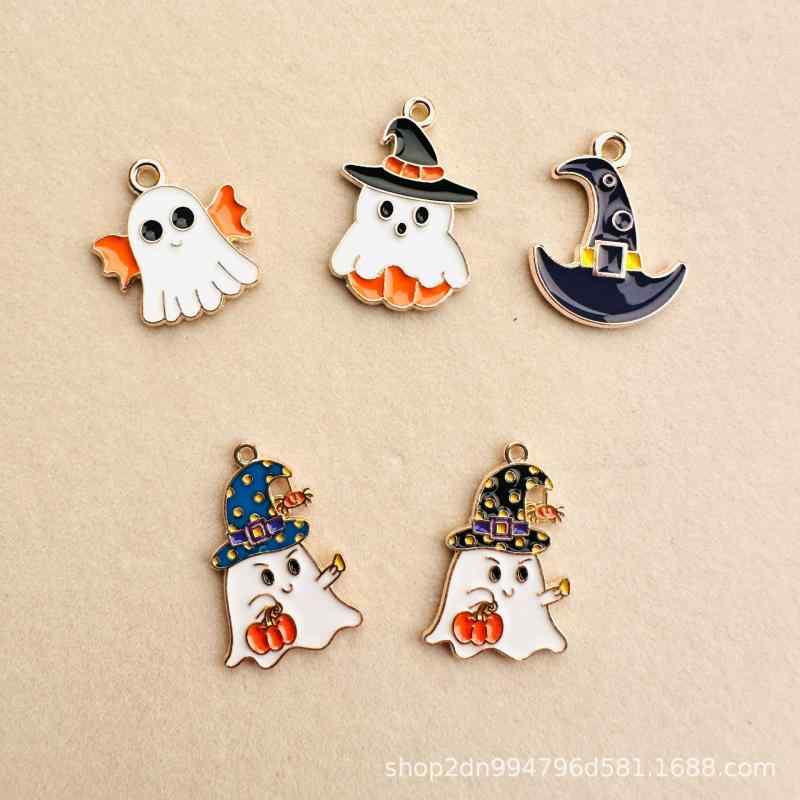 ピアス レディース ハロウィン 南瓜 幽霊 魔法薬 かわいい 雑貨 アクセサリー (x10)