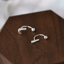 ピアス レディース シルバー S999銀製 アシンメトリー イヤーカフ 骨ピアス 秋 ねじれ 螺旋 疑問符 インフルエンサー