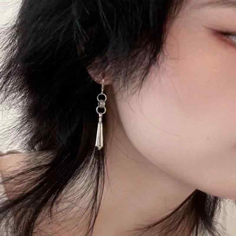 ピアス レディース イヤリング タッセル 古風 中国風 チャイナドレス レトロ エスニック アクセサリー 清涼感 小さめ 円形 合金 電気メッキ加工