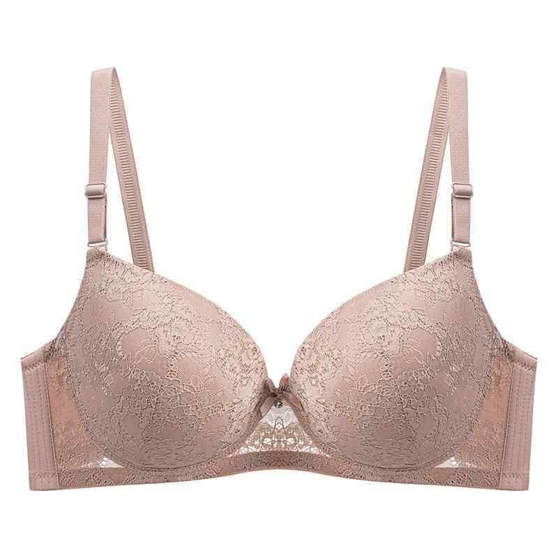 ブラジャー レディース 大きいサイズ レース 薄手 ワイヤー バストアップ 3/4カップ Dカップ 垂れ防止 ..