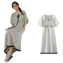 ワンピース レディース 和風 寝巻き 春夏 半袖 薄手 Vネック ルームウェア 部屋着 接触冷感 涼しい 快適 ゆったり リラックス かわいい M L XL X...