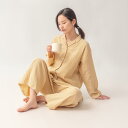 パジャマ レディース 春秋 綿 長袖 長ズボン 上下セット 薄手 ダブルガーゼ 襟付き ルームウェア 部屋着 寝巻き 婦人 女性用 M L XL ピンク系 グレ...
