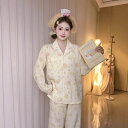 パジャマ レディース 長袖長ズボン 上下セット 雲朵綿 ポリエステル 少女 かわいい 部屋着 寝間着 リラックスウェア 春秋 薄手 快適
