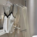 パジャマ レディース 春秋 長袖 襟付き 接触冷感 風 寝間着 ルームウェア 3点セット 部屋着 おしゃれ 上下セット かわいい 長ズボン ポリエステル ホワイ...