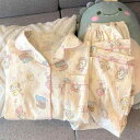 パジャマ レディース 春秋 クラウドコットン 長袖 長ズボン かわいい ルームウェア セットアップ 部屋着 婦人 女性 ポリエステル 薄手 快適 翻ཀ...