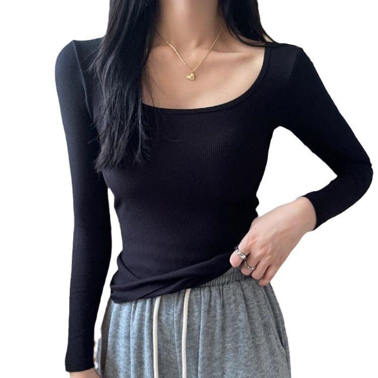 インナー レディース あったか裏起毛 長袖トップス カップ付き 保温 防寒 肌着 厚手 綿混 白/コーヒー/..