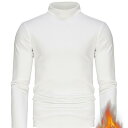 インナー メンズ 男性用 長袖 あったか 保温 Tシャツ カットソー ドイツ製マイクロアクリル繊維 起毛 暖か 無地 黒 白 ベージュ