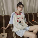 パジャマ レディース 上下セット 半袖 短パン 薄手 綿 夏 ルームウェア 部屋着 かわいい 寝巻き ショートパンツ 無地 通気性 涼しい 快適 リラックス 外...