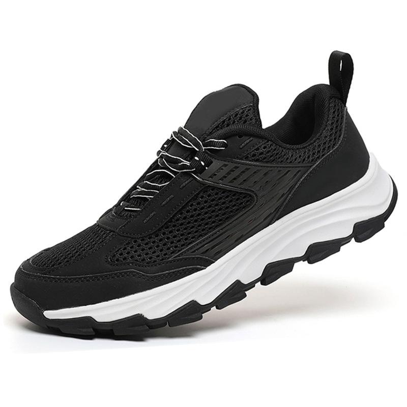 トレッキングシューズ メンズ アウトドア スニーカー 登山靴 緩衝性 グリップ性 滑り止め 通気性 メッシュ 春夏 秋冬 ローカット 黒 白 灰 カーキ