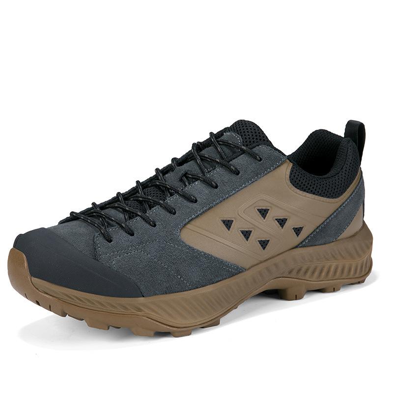 登山靴 メンズ レディース 革 ハイキングシューズ 耐摩耗性 アウトドア 登山靴 運動靴 遠足 キャンプ 滑り止め ローカット 秋冬 春夏 ブルー グレー カーキ