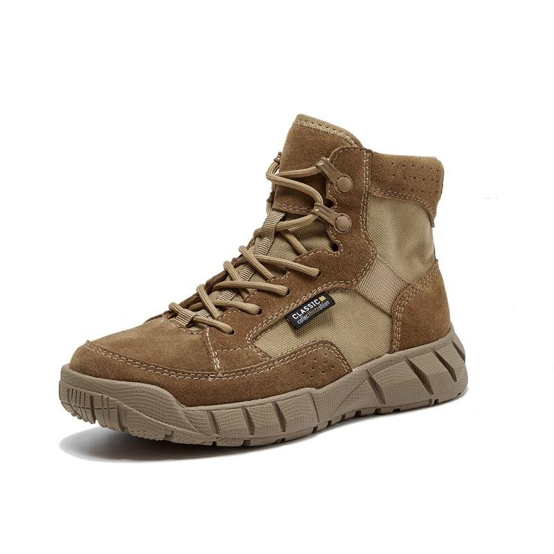 登山靴 レディース メンズ 軽量 通気性 防滑 ハイカット トレッキングシューズ 衝撃吸収 サポート ベージュ ブラウン カーキ