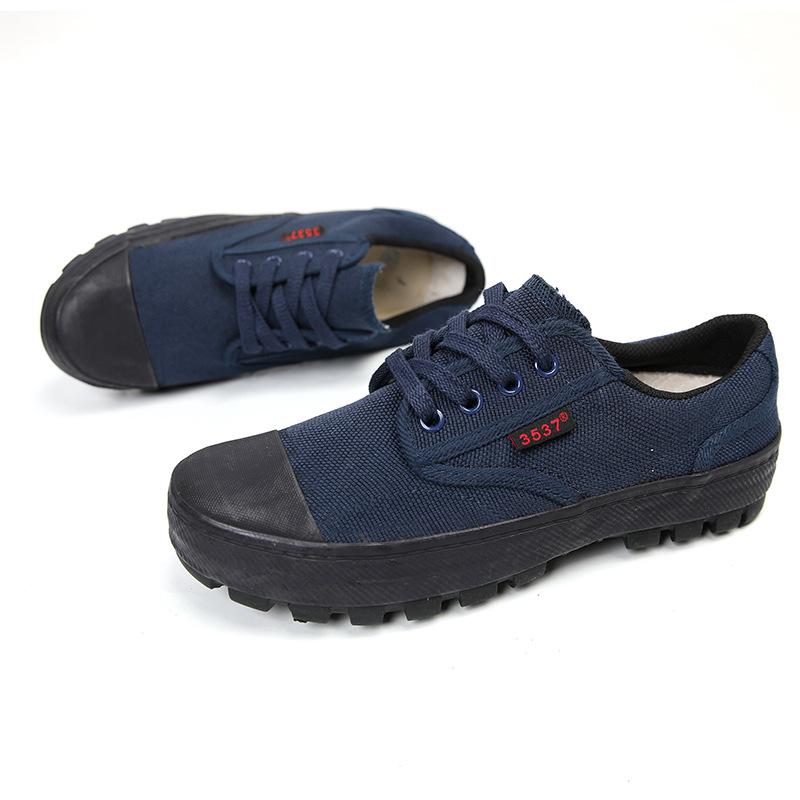 徒步靴 メンズ レディース ローカット 作業靴 耐摩耗 ワークシューズ 現場 登山靴 キャンバス スニーカー 深青 土黄色 春夏 秋